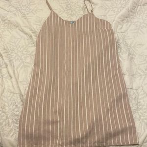 Pink striped dress